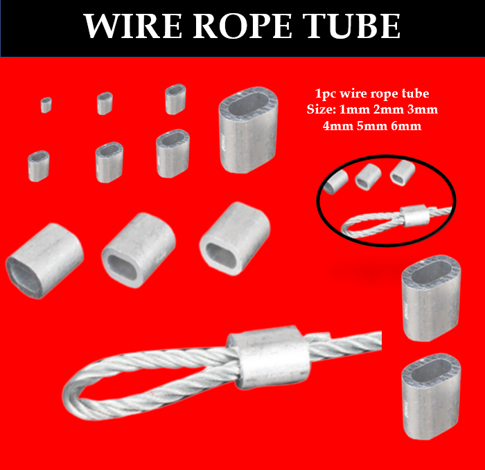 Toyu Pc Mm Mm Tube Cable Wire Tube Oval Sleeve Aluminum Crimp Wire