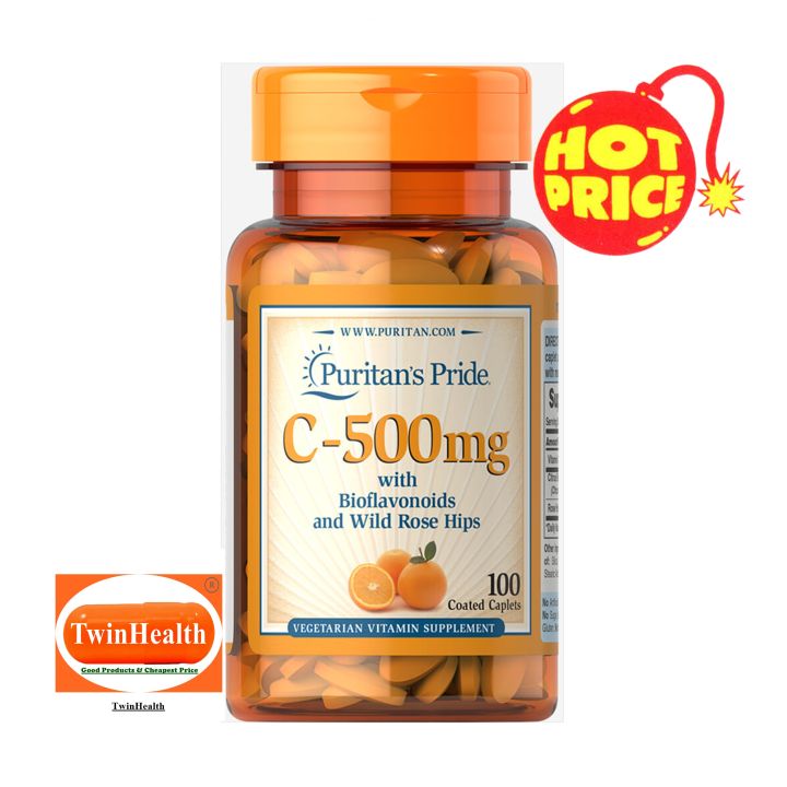 Puritan S Pride Vitamin C 500 Mg With Bioflavonoids Rose Hips 100