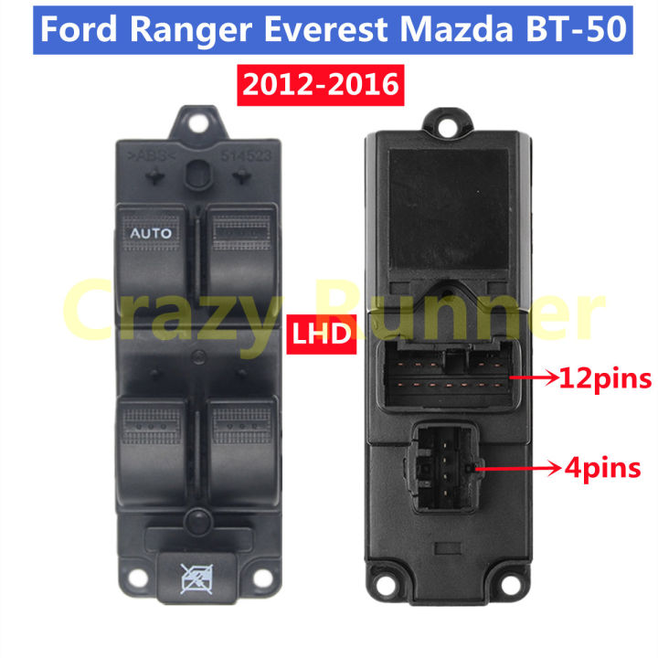 Pins Front Left Electric Master Power Window Switch For Door Ford