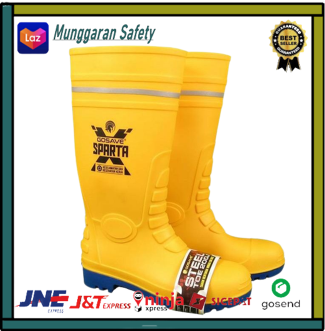 Sepatu Boot Safety Sparta Gosave Safety Shoes Boot Sparta Lazada