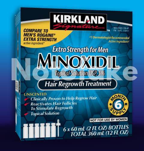 KIRKLAND MINOXIDIL KIRKLAND HAIR GROWER AUTHENTIC 6 BOTTLES 1 ORIGINAL