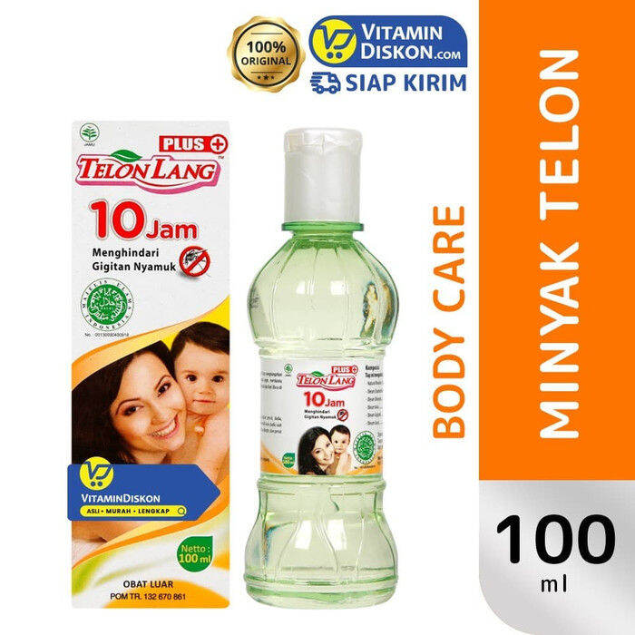 Cap Lang Minyak Telon Plus Anti Nyamuk 100 Ml Pelindung Gigitan