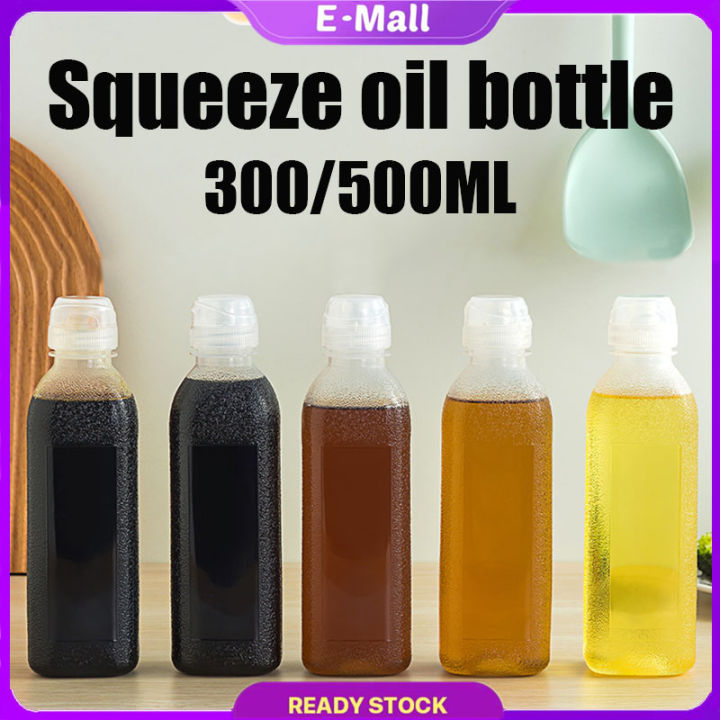 Ml Kitchen Squeeze Oil Bottle Plastic Condiment Bottles Leak Proof