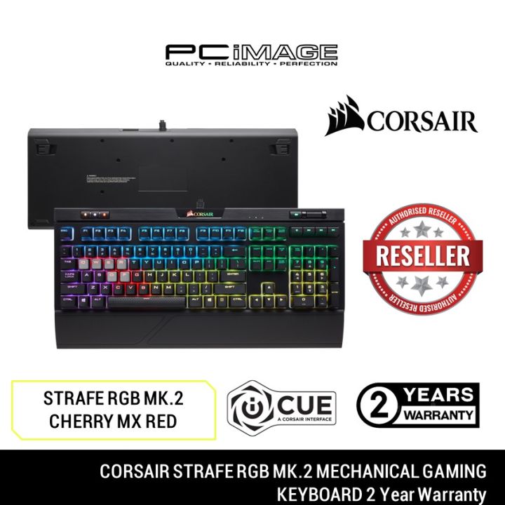 CORSAIR STRAFE RGB MK 2 MECHANICAL GAMING KEYBOARD CHERRY MX RED Lazada