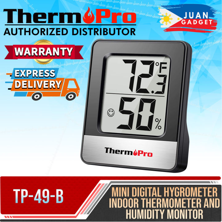 Thermopro Tp B Tp B Mni Hygrometer Thermometer With Large Digital