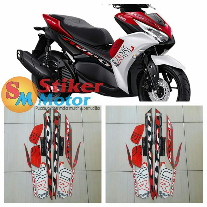 Sticker Motor Aerox Vva 155 2024 Merah Putih Lazada Indonesia