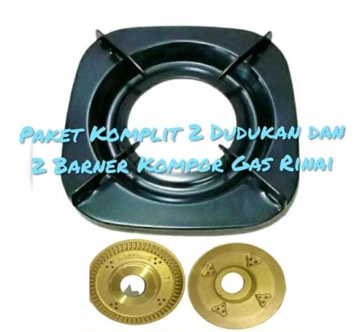 Harga Promo 2Pcs Tungku Kompor Rinnai Kaki 4 Bonus 2Pcs Burner