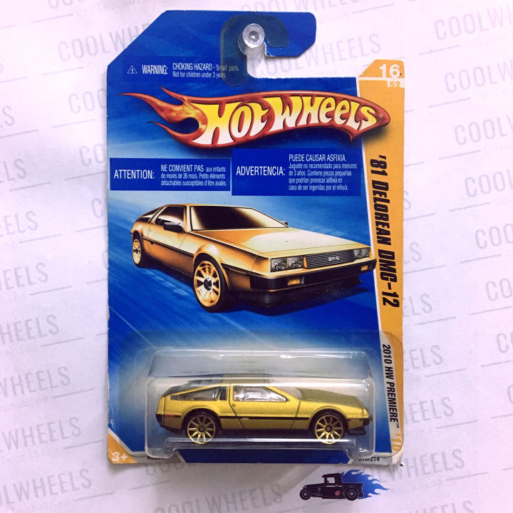 Hot Wheels 2010 New Models 81 DeLorean DMC 12 Gold Lazada