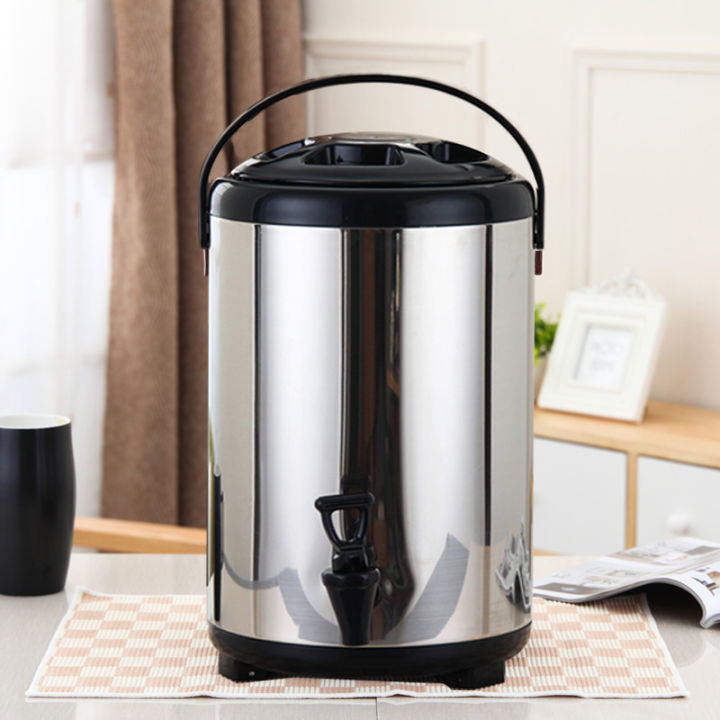 Milk Tea Bucket Liter Dispenser Air Stainless Steel Termos