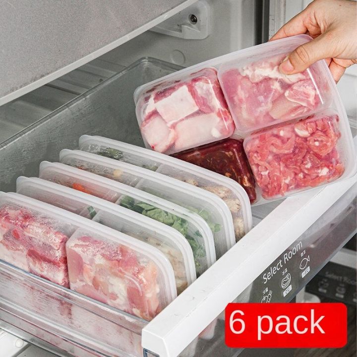 READY STOCKRefrigerator Frozen Meat Four Part Food Freezer Box Onion