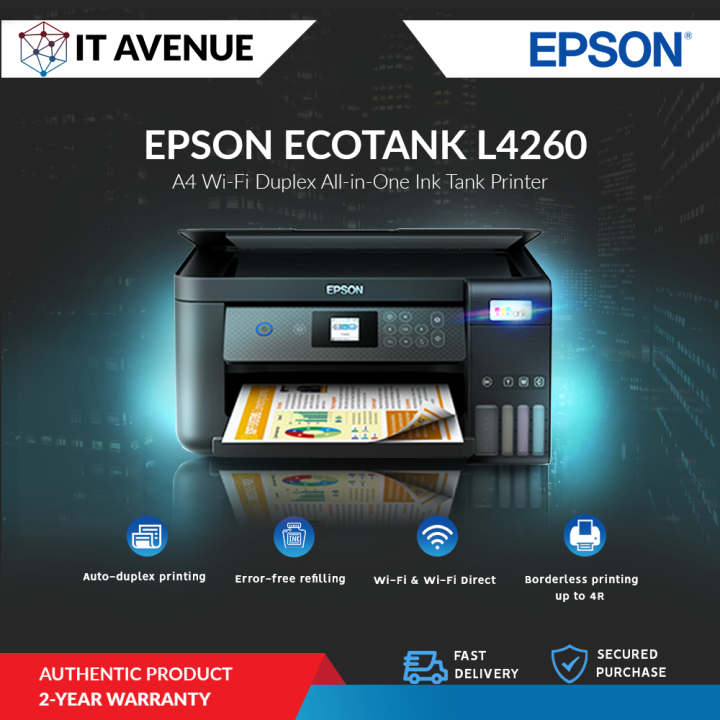 EPSON L4260 A4 WIFI DUPLEX ALL IN ONE INK TANK PRINTER Lazada PH