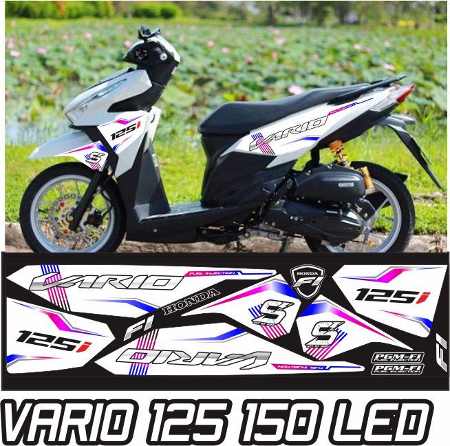 STIKER MOTOR HONDA VARIO LED 125 150 VARIASI STRIPING VARIO LID 125