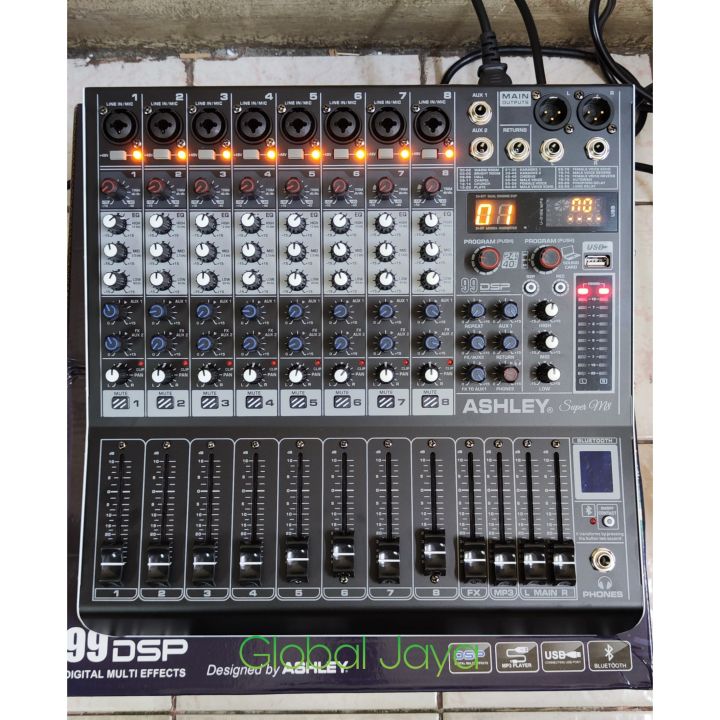 Mixer Audio Ashley Super M Channel Usb Interface Bluetooth Original