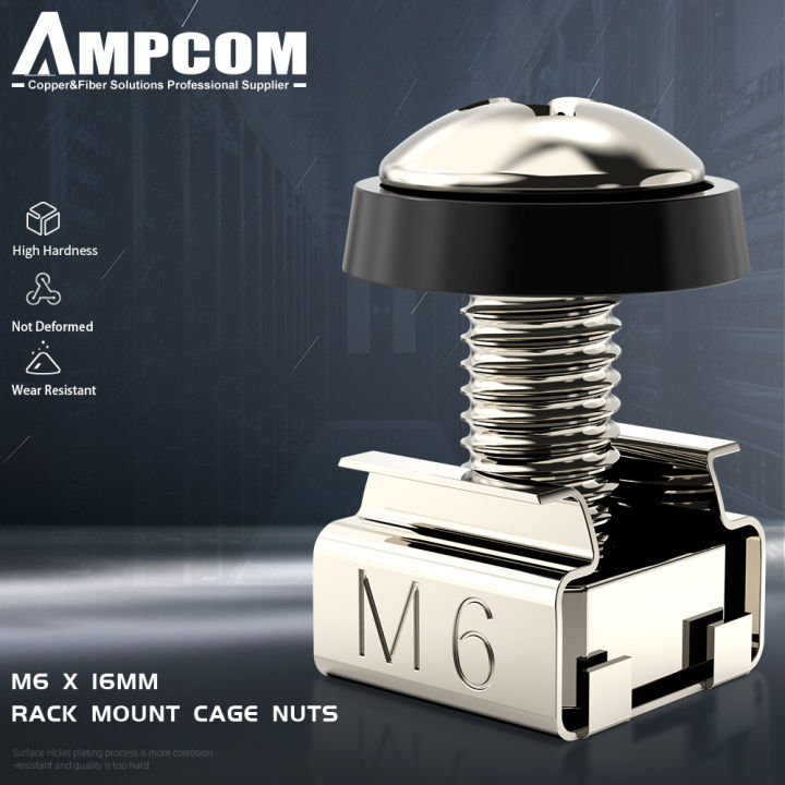 AMPCOM 30 PCS ชดปลอกสกรและเกลยว M6 x 16 มม สำหรบตเซรฟเวอรแบบ