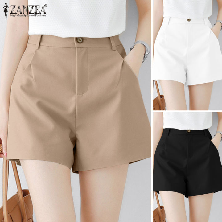 Esolo Zanzea Korean Style Womens Wide Leg Ol Office Workwear Shorts