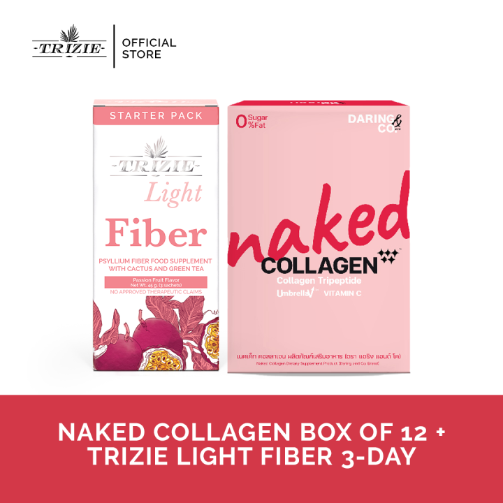 Trizie Light Fiber Day And Naked Collagen X Fiber For Weight