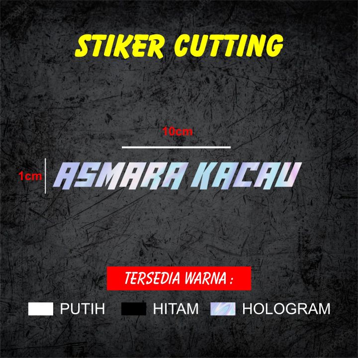 STIKER CUTTING ASMARA KACAU Lazada Indonesia