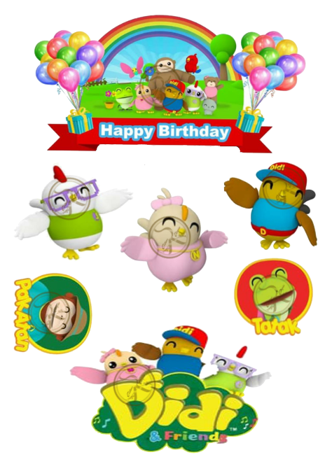 DIdi And Friends Cake Topper Lazada