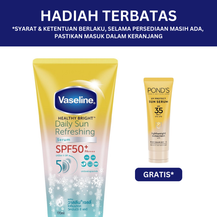 Vaseline Spf Refreshing Daily Sunscreen Serum Perlindungan Uva Uvb