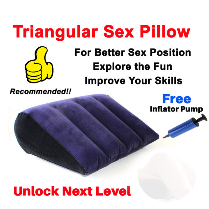 Inflatable Triangle Sex Pillow Sex Position Assistance Triangular Love