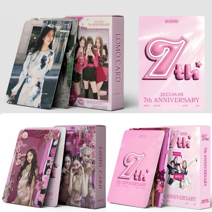 Pcs Box Black Pink Th Anniversary Born Pink Photocards Lomo Cards