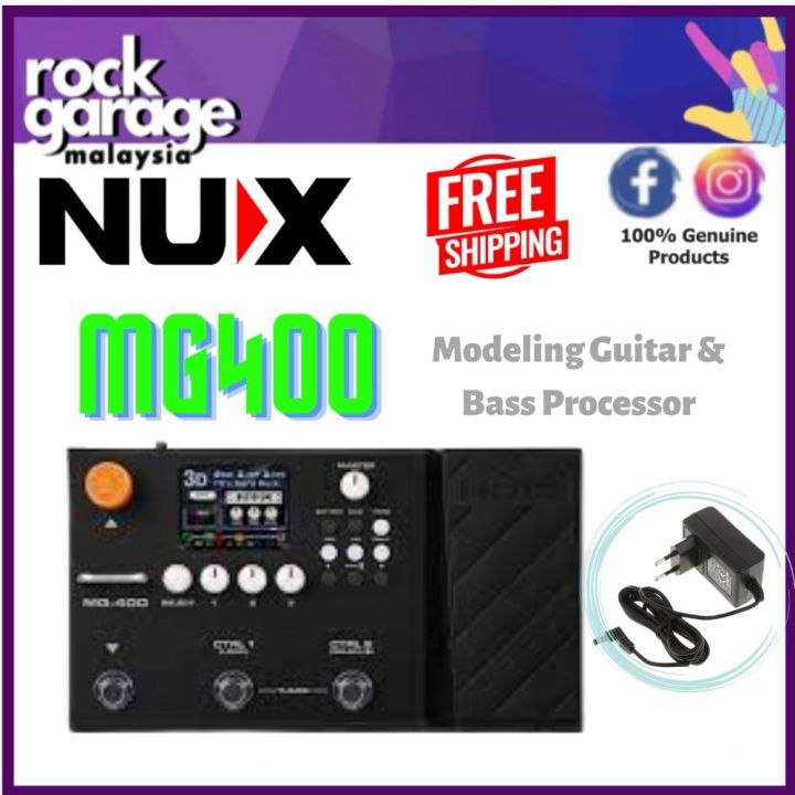 Nux Mg Modeling Guitar Bass Processor Mg Mg Lazada