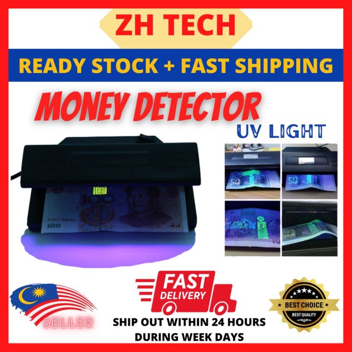 Money Detector UV Light Counter Machine Fake Scanner Checker Mesin Duit