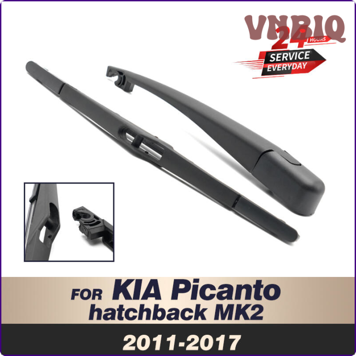 VNBIQ Kit d essuie glace arrière et bras 12 pour KIA Picanto