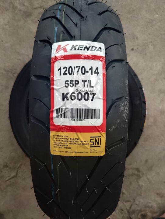 Kenda K Tubeless Free Pentil Original Ban Luar Motor