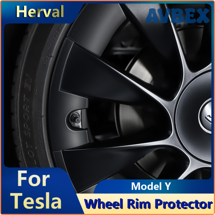 AVBEX For Tesla Model Y 20 Inch Wheel Rim Protector To Cover Curb Rash