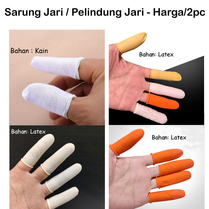 Finger Coat Sarung Jari Pelindung Jari Latex Harga Pc Pc