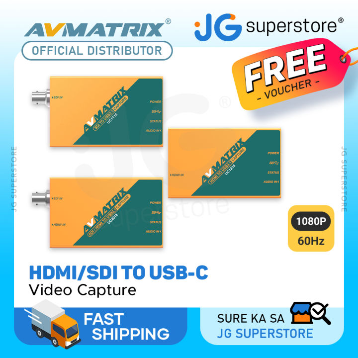 Avmatrix Uncompressed Video Capture Uc Sdi Uc Hdmi Uc