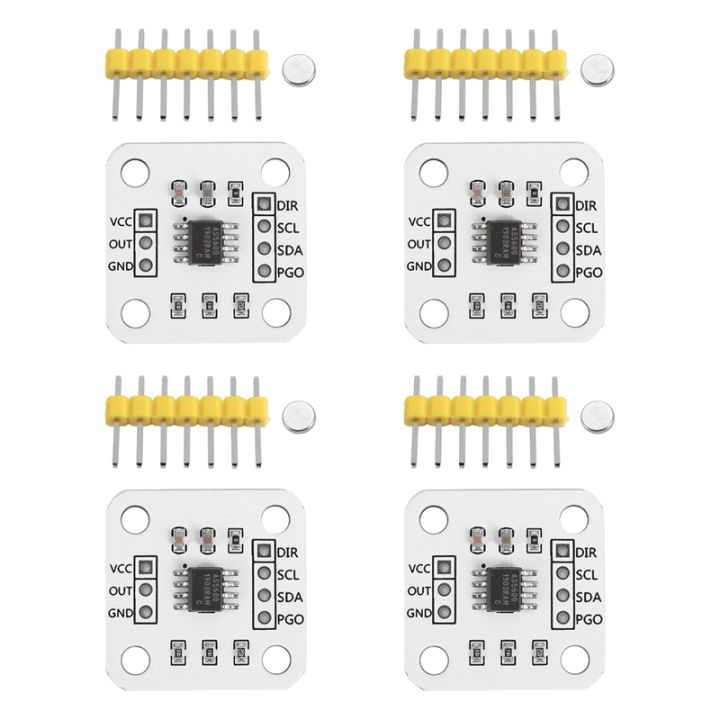 4Pcs AS5600 Magnetic Encoder Magnetic Induction Angle Measurement