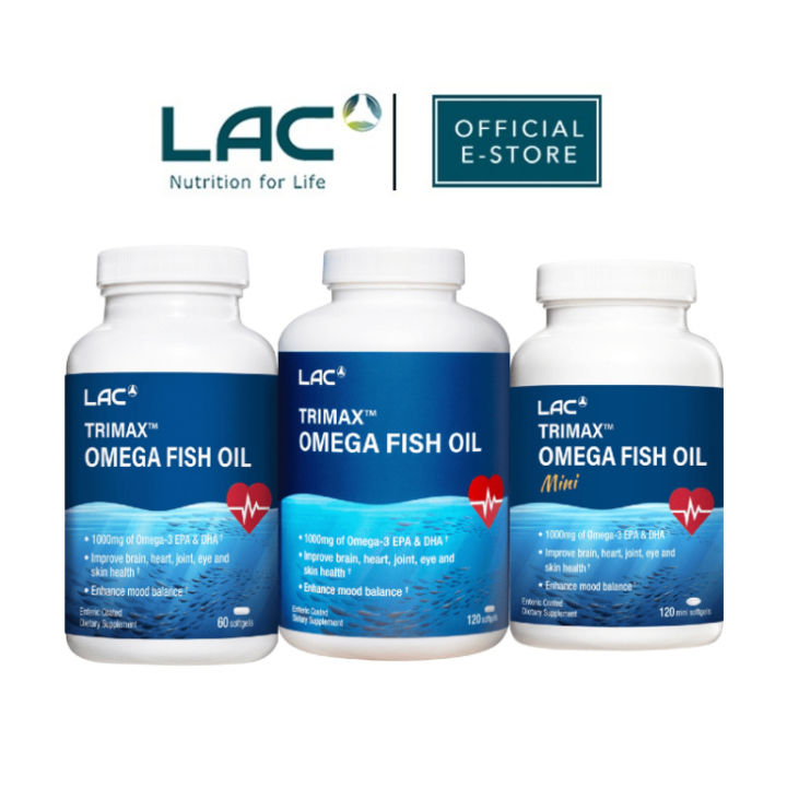 LAC OMEGAS FISH OIL Trimax Omega Fish Oil 60 120 Softgels 120