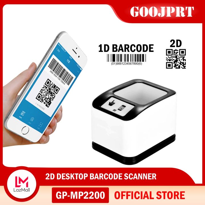 Goojprt Gp Mp D D Qr Bar Code Scanner Cmos Image Desktop Barcode