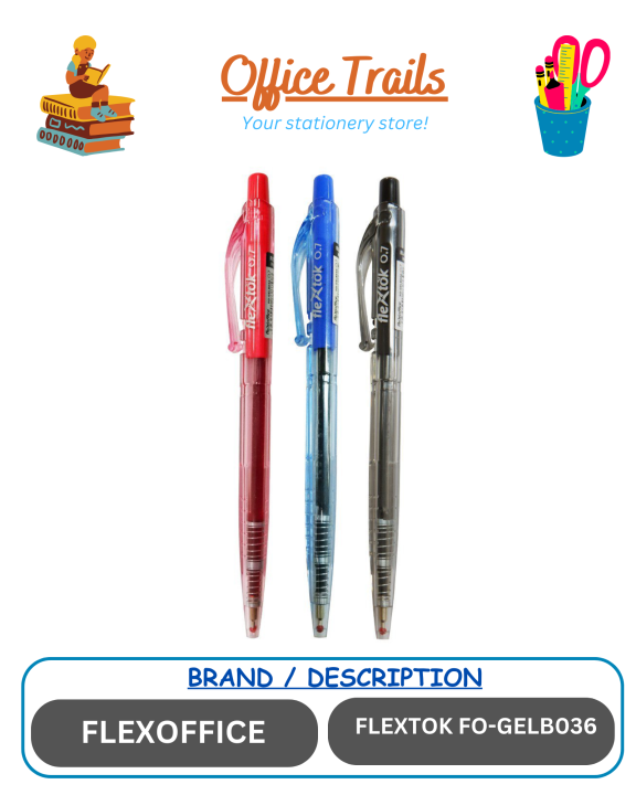 Flexoffice Flextok Smooth Ink Pen Fo Gelbo Pc Lazada Ph