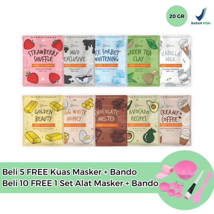 Masker Lea Gloria Gr Kemasan Baru Masker Wajah Bubuk Organik Bpom