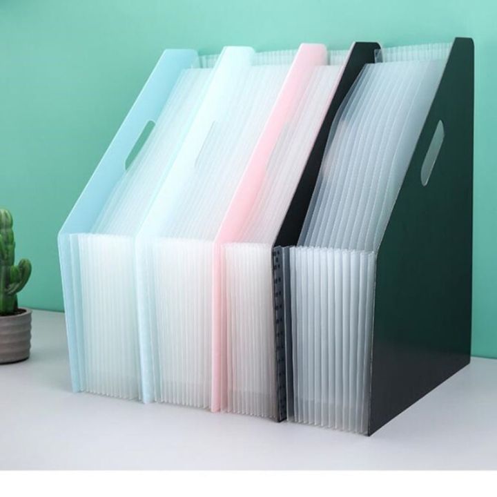 HISNGS Test Paper Holder File Expanding Folder Vertical Desk Bookends