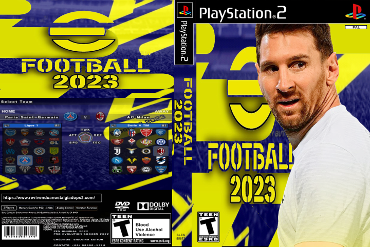 PS2 PS2 PES 2023 EFootball Pro Evolution Soccer 2023 Multiple Languages