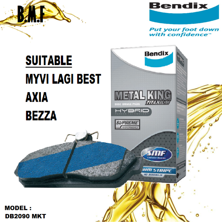 Bendix Metal King Brake Pad Front Db Perodua Myvi Lagi Best Axia