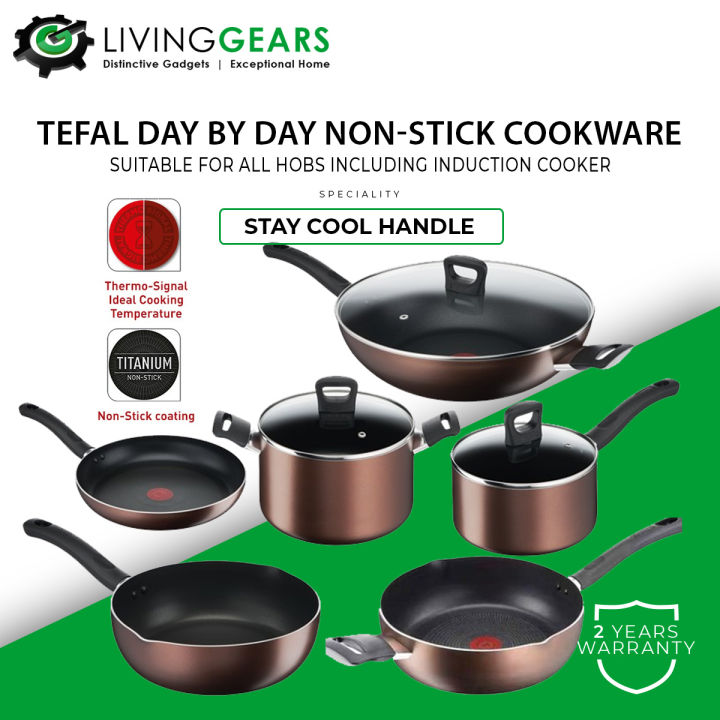 TEFAL DAY BY DAY NON STICK COOKWARE 24cm 28cm 32cm Wokpan Frypan