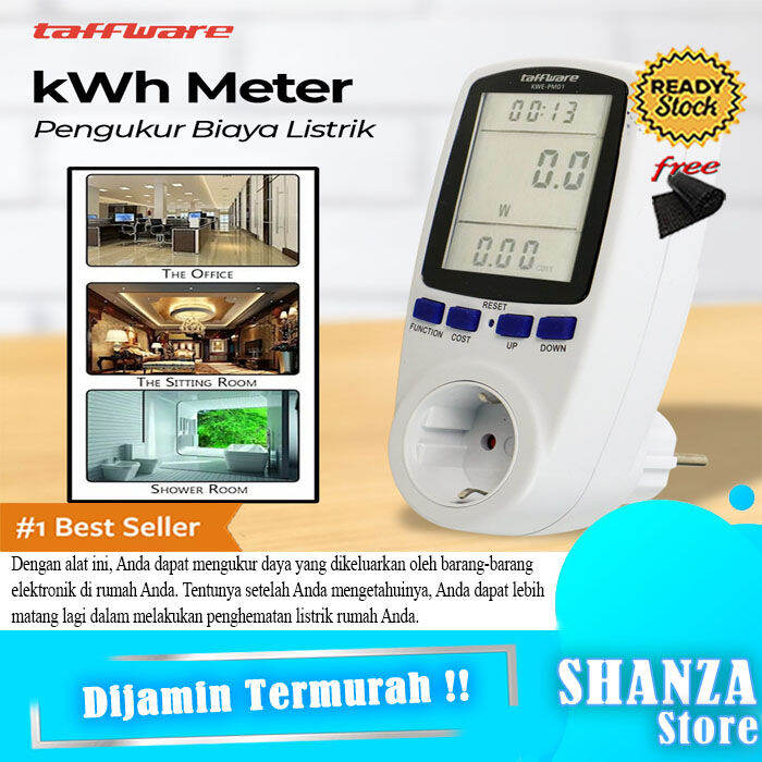 BISA COD Watt Meter Stop Kontak Pengukur Daya Listrik Wattmeter KWH