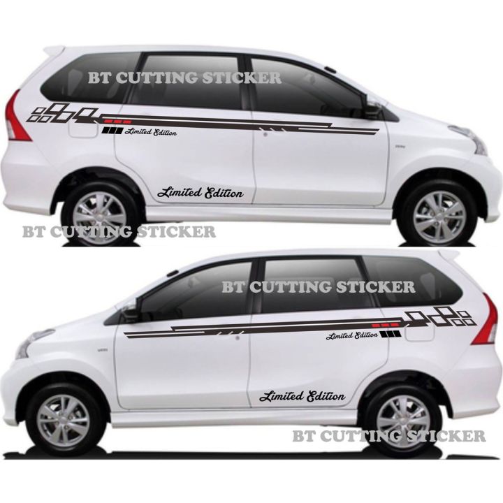 Stiker Mobil Avanza Veloz Sticker Mobil Toyota Avanza Stiker Avanza