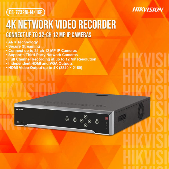 Hikvision DS 7732NI I4 B 32 Ch 1 5U 4K NVR Hikvision DS 7732NI I4