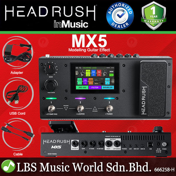 Headrush Mx Portable Modelling Guitar Multi Effect Processor Pedal