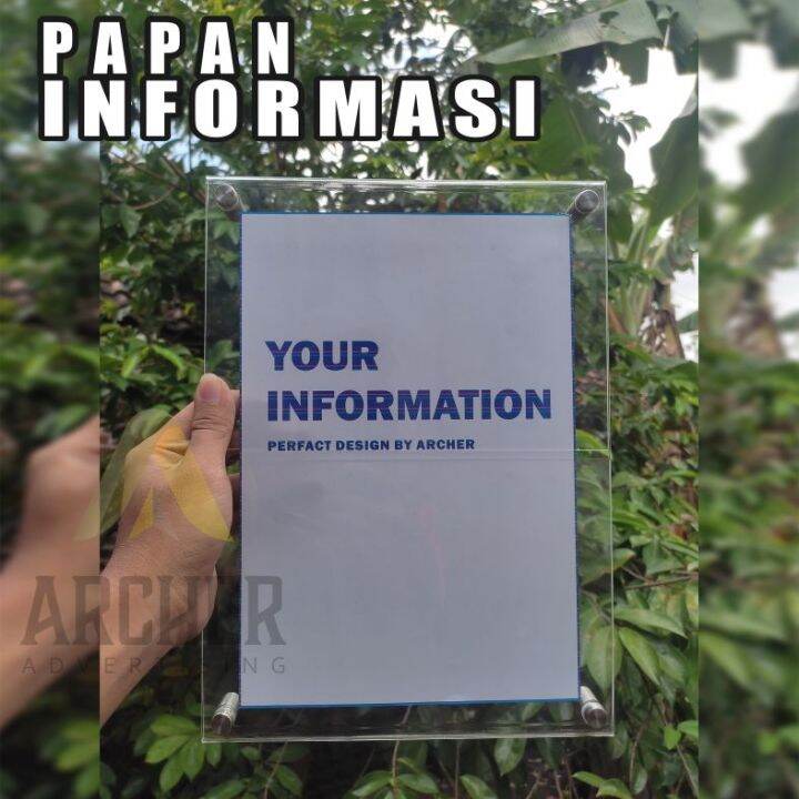 Sign Board Papan Informasi Akrilik Bening Mm Lazada Indonesia