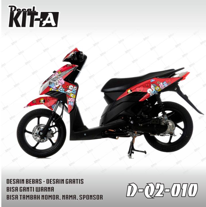 Dekal Stiker Motor Honda Vario Techno Custom Desain Terbaru D Q