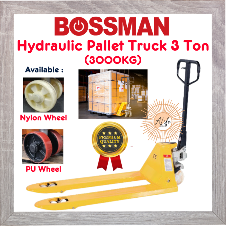 Alife World Bossman Hydraulic Pallet Truck Ton Heavy Duty Manual Floor