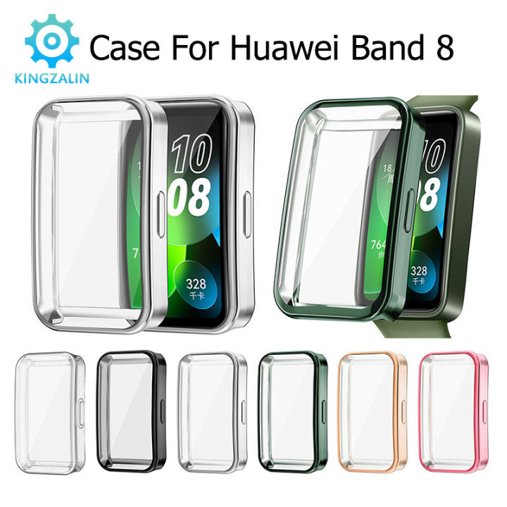 ฝาครอบปองกน Kingzalin สำหรบ Huawei Band 8เคสนมคลมเตม TPU ปองกน