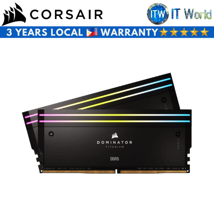 Itw Corsair Dominator Titanium RGB 32GB 2x16GB DDR5 6000MT S RAM